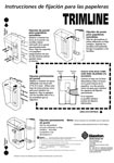 Trimline 25 - Instrucciones de fijaci&oacute;n para las papeleras