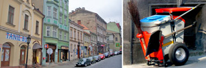 Barrido de calles en Silesia