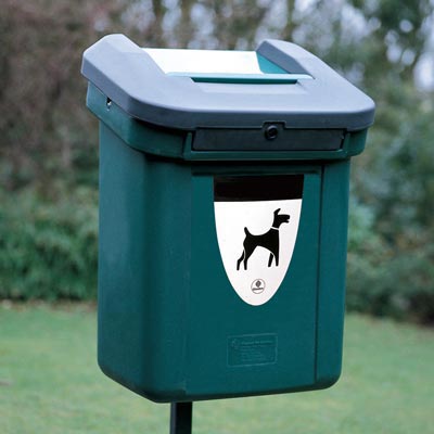 Papelera para residuos caninos Retriever 60™ 60 litros – segura a la pared o al poste