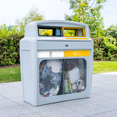 Papelera de reciclaje Nexus® Evolution City Vision Duo