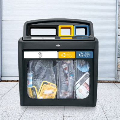 Papelera de reciclaje Nexus® Evolution City Vision Trio
