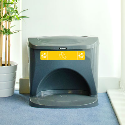 Cubo de basura para reciclaje Nexus® Stack 30 Compacto y fácil de guardar