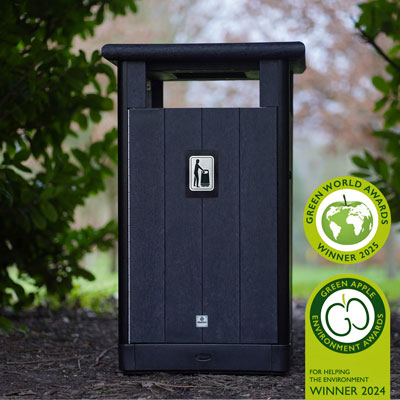 Papelera Origin™ Horizon 110 Fabricado con materiales reciclados