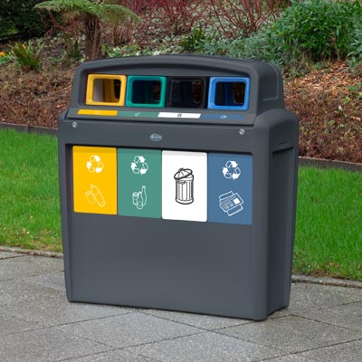 Papelera de reciclaje Nexus® Evolution City Cuatro