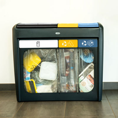 Papelera de reciclaje Nexus® Evolution Vision Trio
