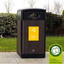Papelera para reciclaje Origin™ Curve 110