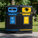 Papelera para reciclaje Glasdon Jubilee™ Duo 220